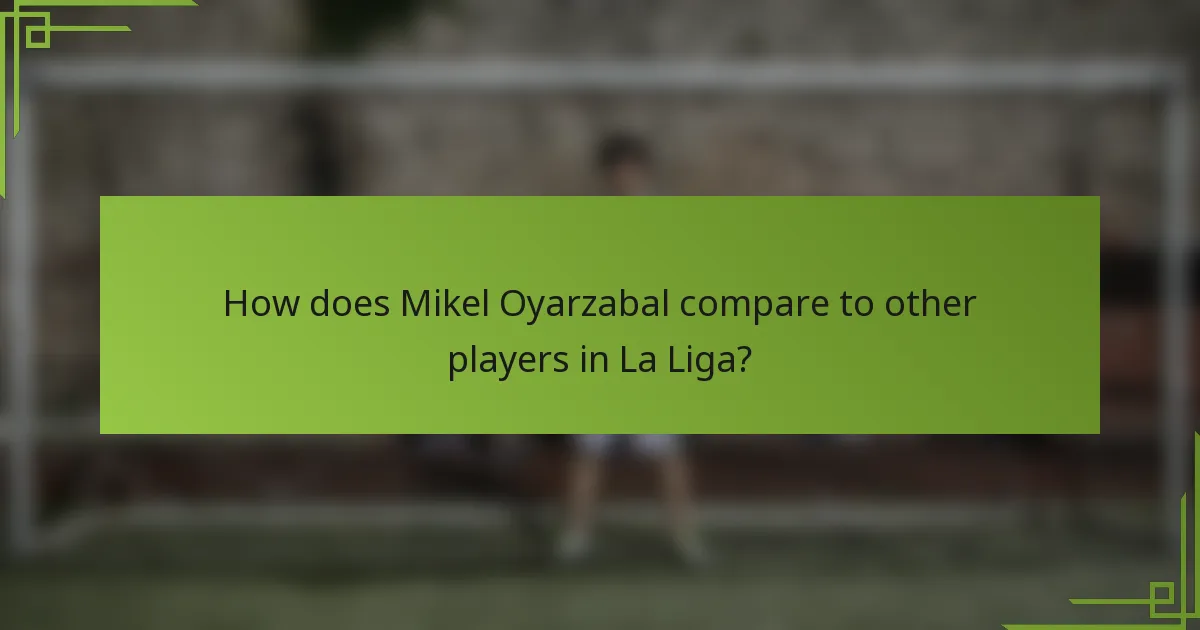 How does Mikel Oyarzabal compare to other players in La Liga?